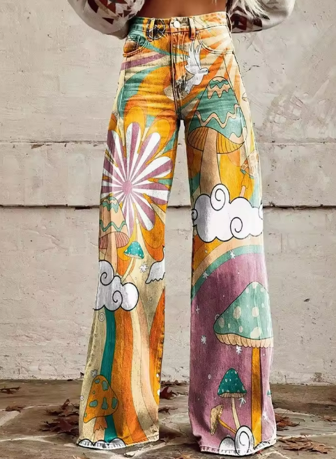 Dulcia™ | Boho Dreamscape Jeans