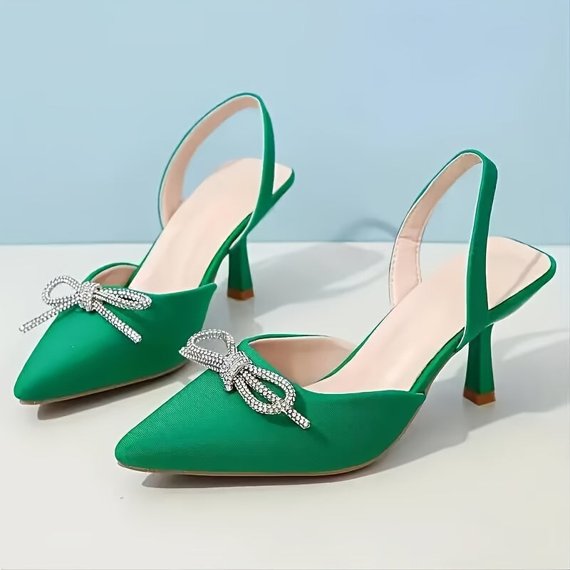 Dulcia™ | Rhinestone Bow Pumps