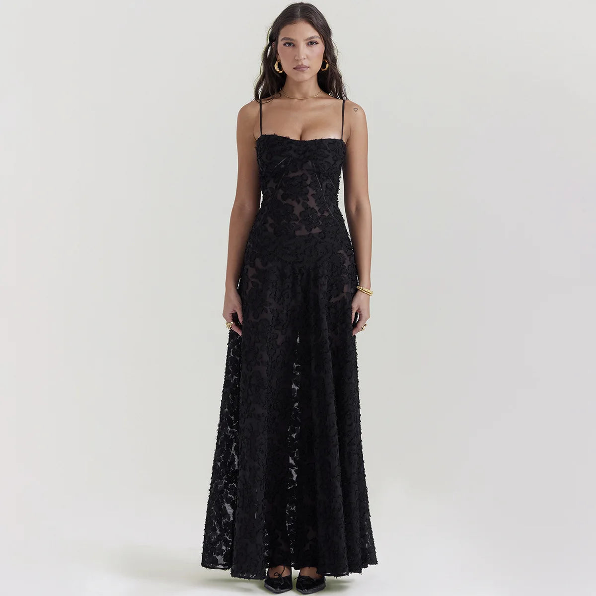 Dulcia™ | Embroidered Maxi Dress