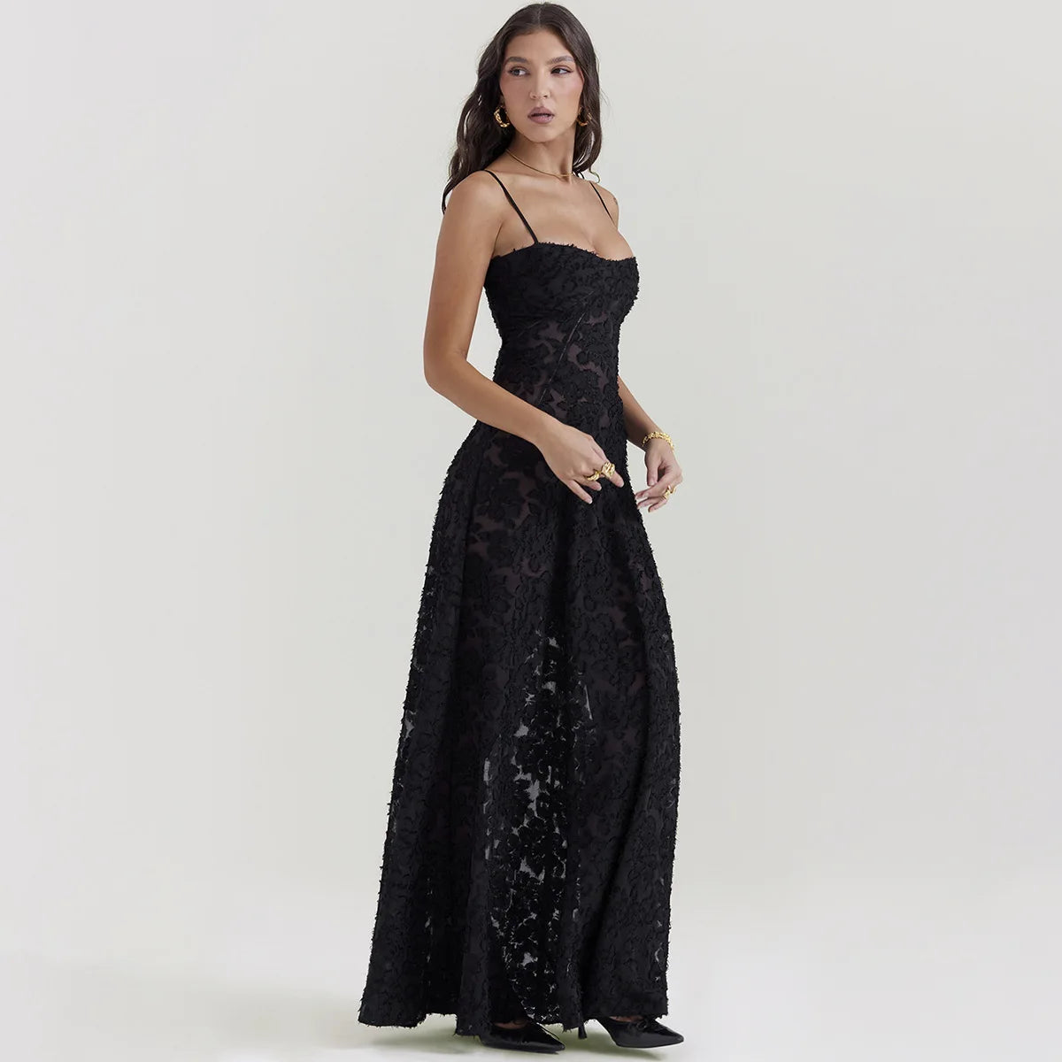 Dulcia™ | Embroidered Maxi Dress