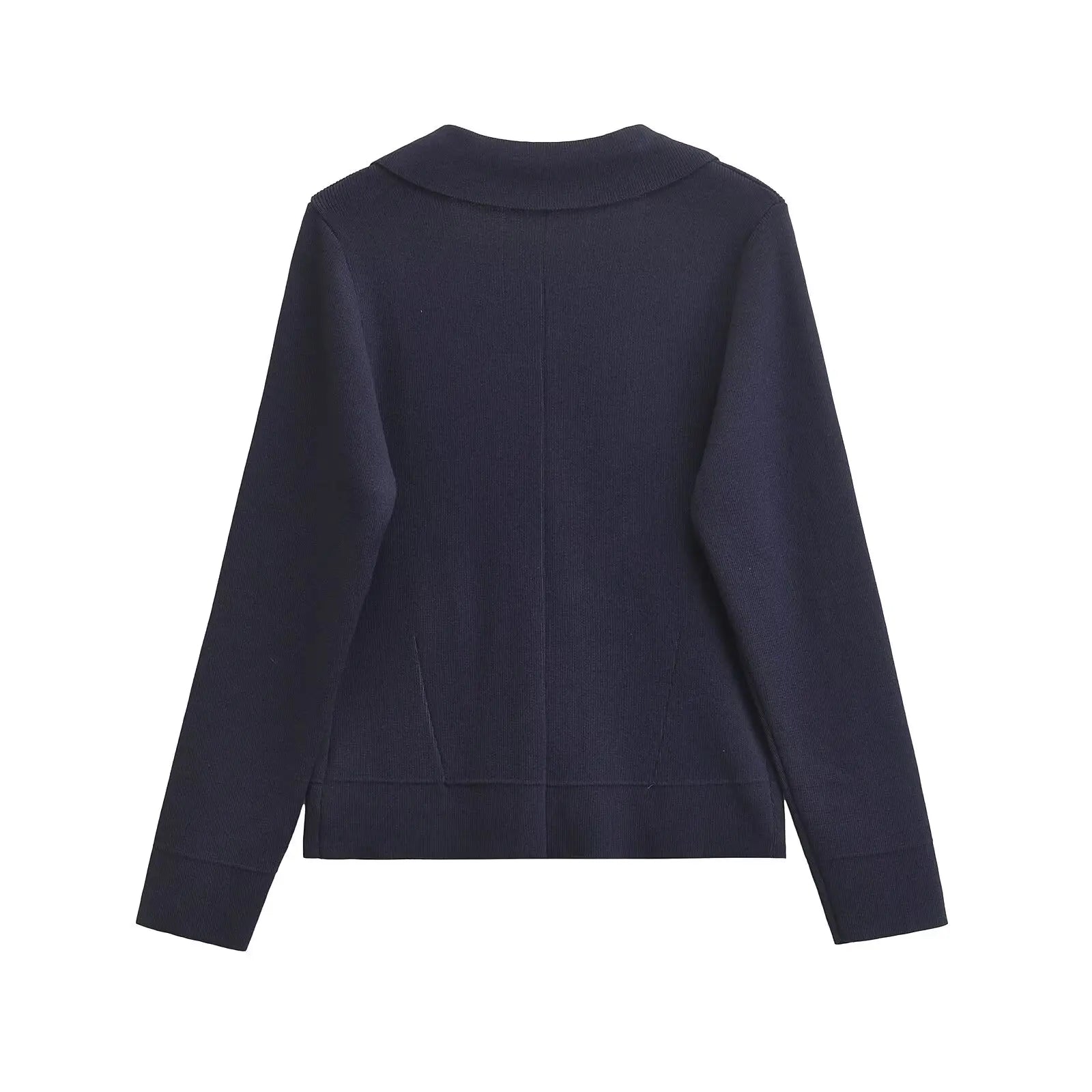 Dulcia™ | Navy Knit Blazer