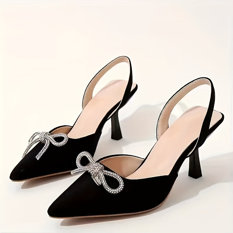 Dulcia™ | Rhinestone Bow Pumps