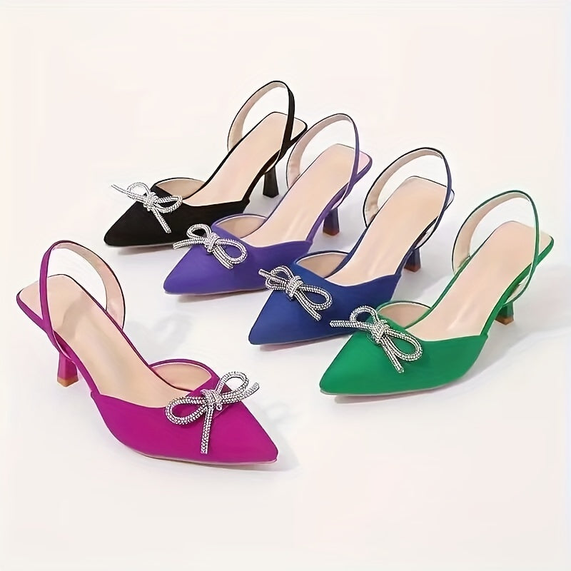 Dulcia™ | Rhinestone Bow Pumps